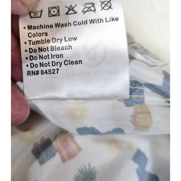 Miller Lite NJ Holiday Men's Button Down HAWAIIAN Shirt Medium - Picture 8 of 9